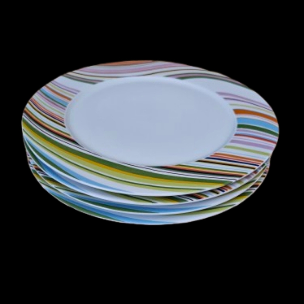 *Echo Design Marble Swirl Vintage Dinner Plates Set of 4